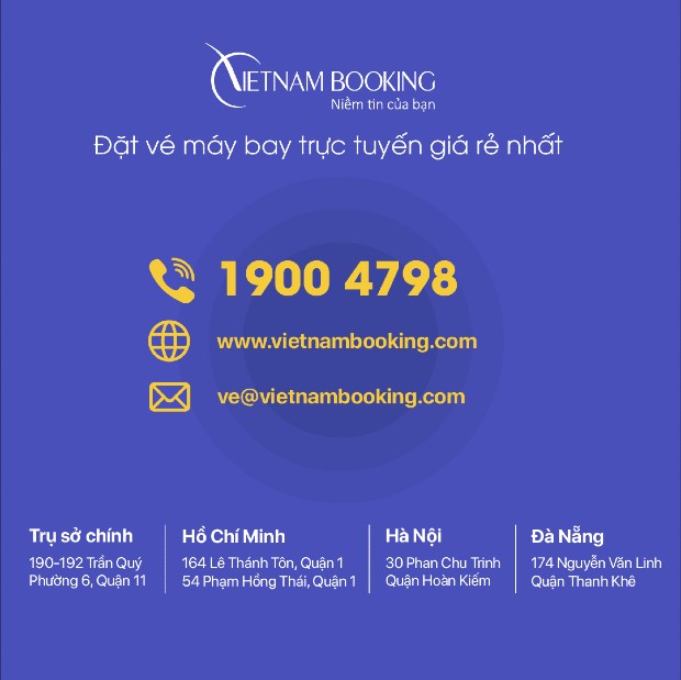 Vietnam booking - đại lý chính thức của vé máy bay Malindo Air 